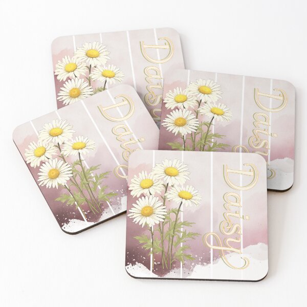 Item preview, A beautiful design with a vintage Daisy and intricate text.  Background with watercolor art designed and sold by Vindbult.