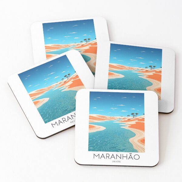 Item preview, A Pop Art Travel Print of the Lençois Maranhenses - Maranhão - Brazil designed and sold by StudioRedKoala.
