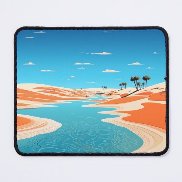 Item preview, A Pop Art Travel Print of the Lençois Maranhenses - Maranhão - Brazil designed and sold by StudioRedKoala.