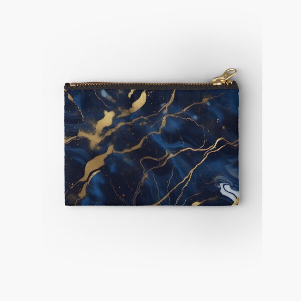 Item preview, Dark Blue Marble with Gold Flecks designed and sold by BirdsnStuff.
