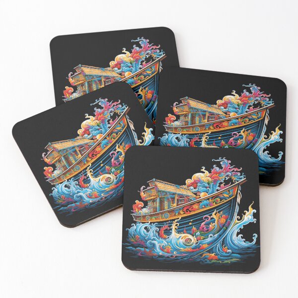 Item preview, Psychedelic Broken Fishing Boat: Nautical Dreams Shattered designed and sold by PsyCloth.