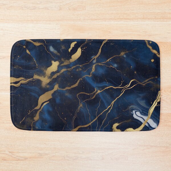 Item preview, Dark Blue Marble with Gold Flecks designed and sold by BirdsnStuff.