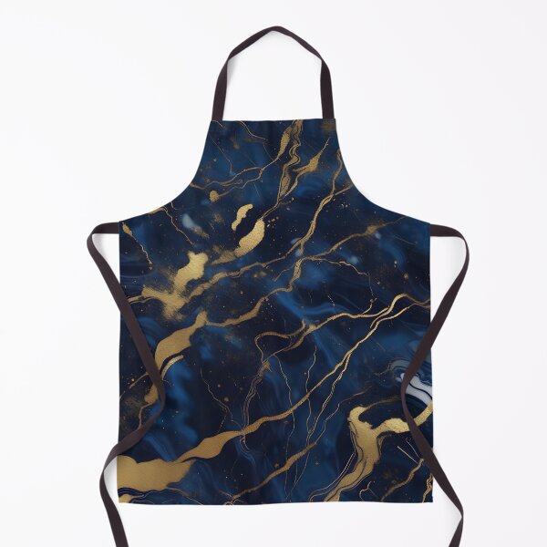 Item preview, Dark Blue Marble with Gold Flecks designed and sold by BirdsnStuff.