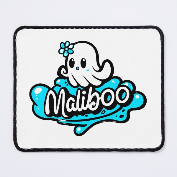 Item preview, Cute Kawaii Maliboo Malibu Halloween Ghost (blue version) designed and sold by samjretro.