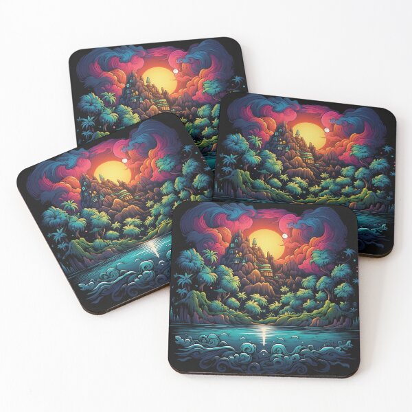 Item preview, Psychedelic Island City: Urban Oasis designed and sold by PsyCloth.