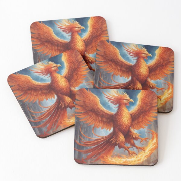 Item preview, The Fabled Phoenix is Reborn into a Fiery Blaze! designed and sold by ArtbyAdrian.
