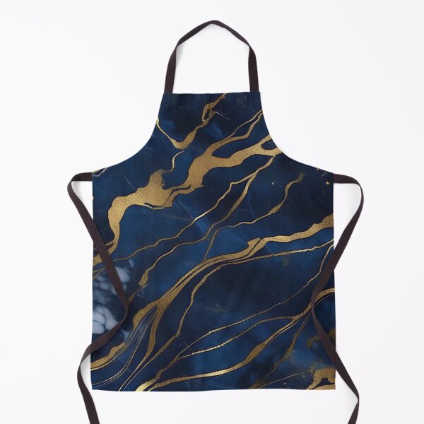 Item preview, Dark Blue Marble with Gold Flecks designed and sold by BirdsnStuff.