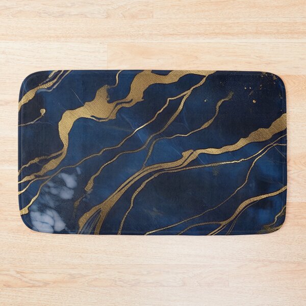 Item preview, Dark Blue Marble with Gold Flecks designed and sold by BirdsnStuff.