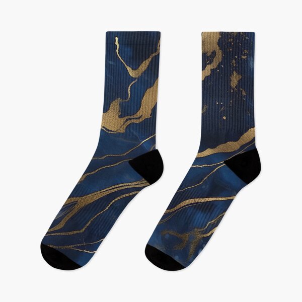 Item preview, Dark Blue Marble with Gold Flecks designed and sold by BirdsnStuff.