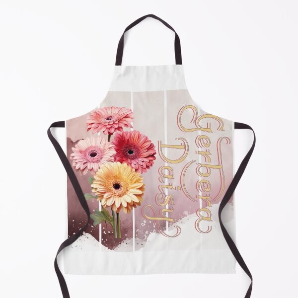 Item preview, Vintage Gerbera Daisy and intricate text. Background with watercolor art designed and sold by Vindbult.
