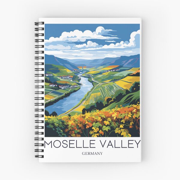 Item preview, A Pop Art Travel Print of Moselle Valley (Moseltal) - Germany designed and sold by StudioRedKoala.
