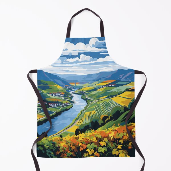 Item preview, A Pop Art Travel Print of Moselle Valley (Moseltal) - Germany designed and sold by StudioRedKoala.