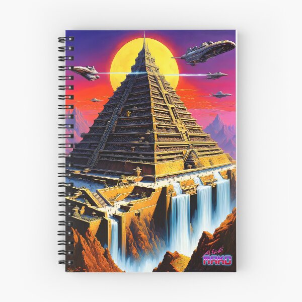 Item preview, Retro Scifi Skyline Deco CCCVIII designed and sold by AliceMako.