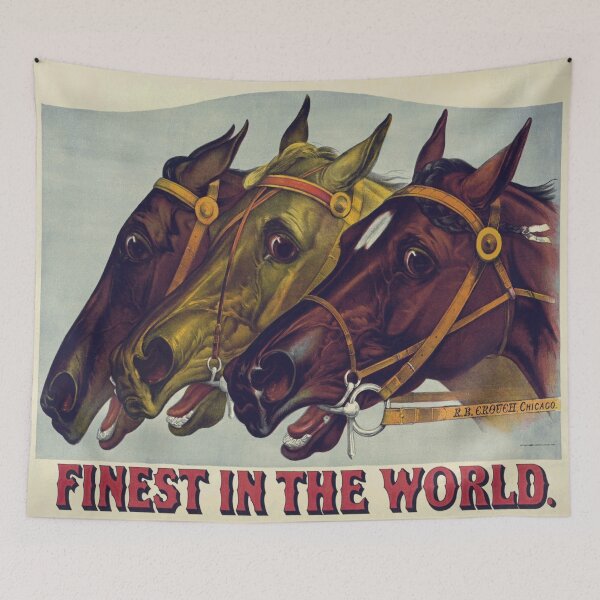 Item preview, VINTAGE HORSE RACE POSTER Pop Art designed and sold by Bruce ALMIGHTY Baker.
