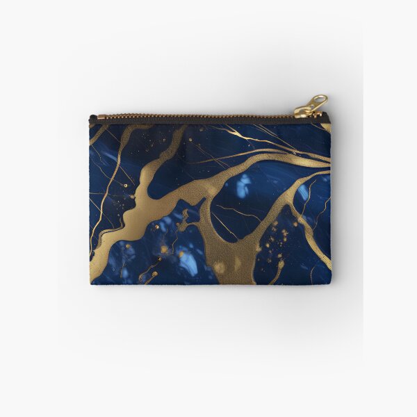 Item preview, Dark Blue Marble with Gold Flecks designed and sold by BirdsnStuff.