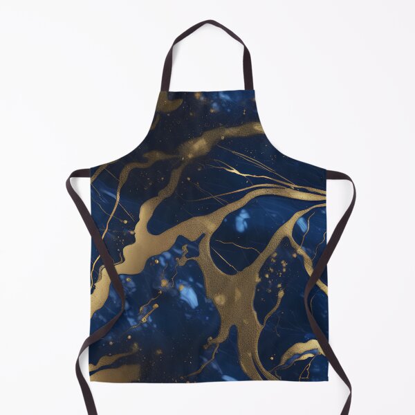Item preview, Dark Blue Marble with Gold Flecks designed and sold by BirdsnStuff.