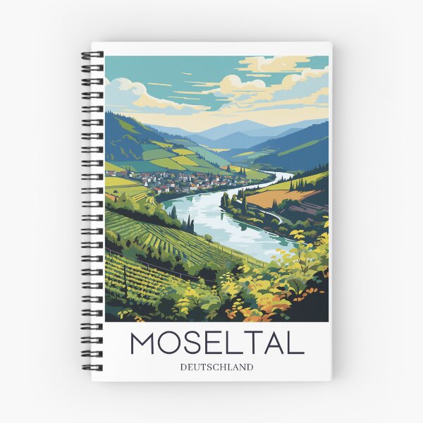 Item preview, A Pop Art Travel Print of Moselle Valley (Moseltal) - Germany designed and sold by StudioRedKoala.