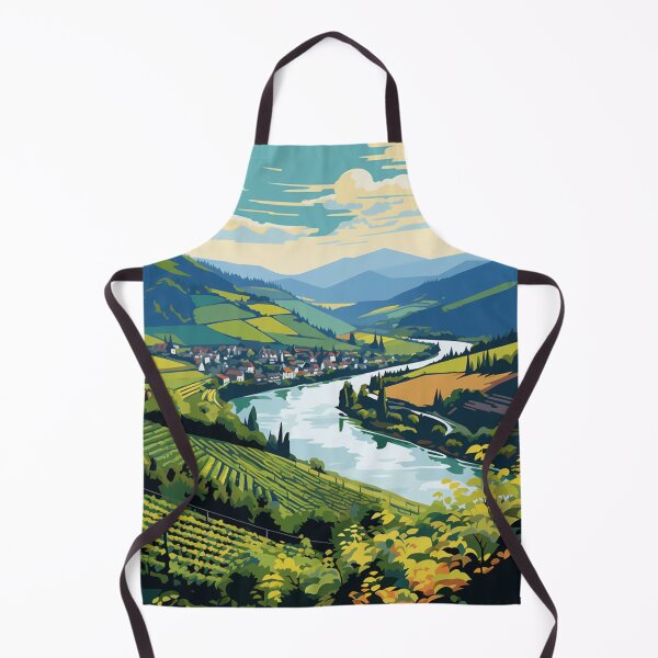 Item preview, A Pop Art Travel Print of Moselle Valley (Moseltal) - Germany designed and sold by StudioRedKoala.