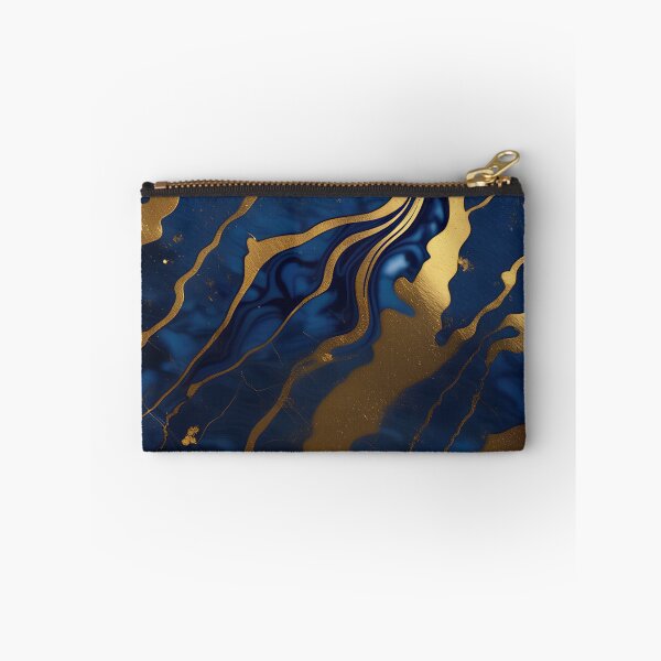 Item preview, Dark Blue Marble with Gold Flecks designed and sold by BirdsnStuff.