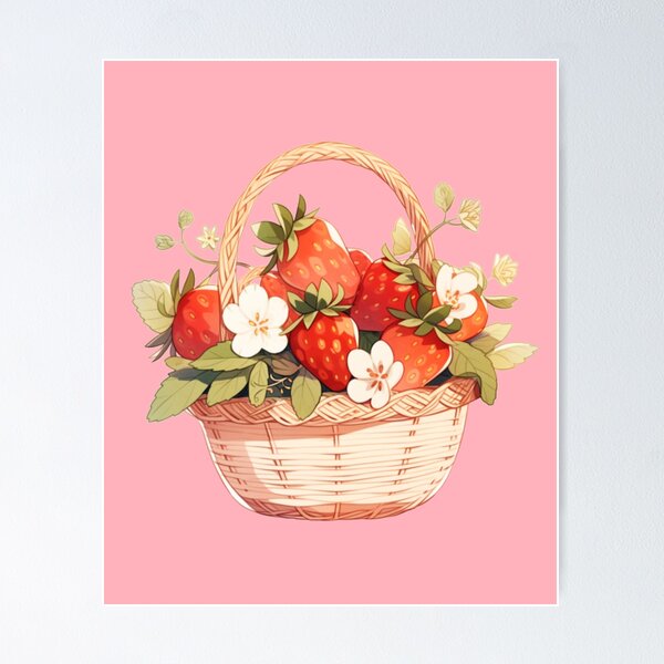 Item preview, Basket of Strawberries designed and sold by OPSakura.