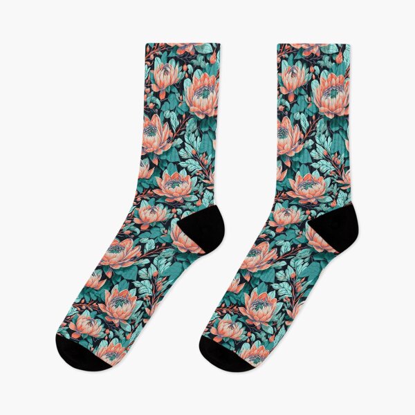 Item preview, King Protea Flower Seamless Pattern | South Africa National Flower | National Sport Symbol designed and sold by d247.