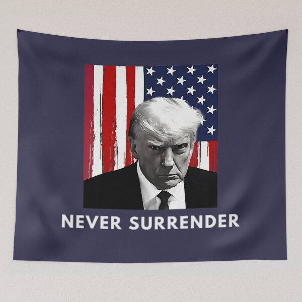 Item preview, Never Surrender Trump designed and sold by Aesthetic-Verse.