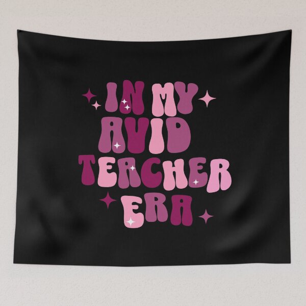 Item preview, AVID Teacher | In My AVID Teacher Era | Cute Teacher | Retro | Groovy Pink designed and sold by ShoniwDesigns.