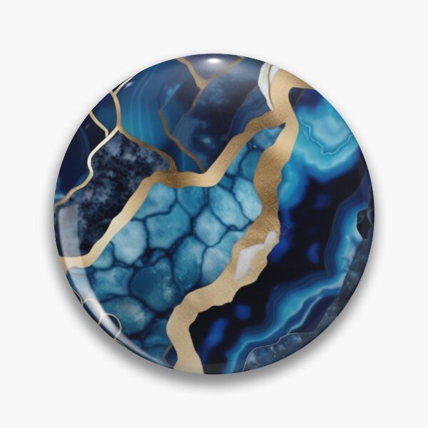 Item preview, Dark Blue Marble Geodes and Texture with Gold Flecks designed and sold by BirdsnStuff.