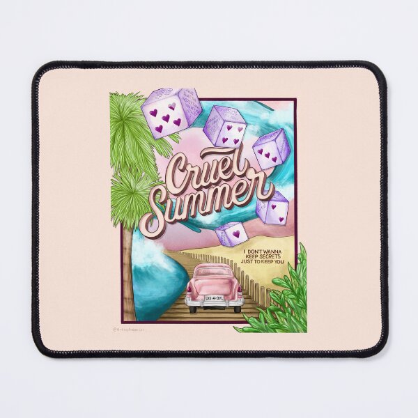 Item preview, Cruel Summer Lettering Poster Taylor Swift Poster Sticker Art Lyric Drawing Swiftie Lover  designed and sold by Amber  Liu.