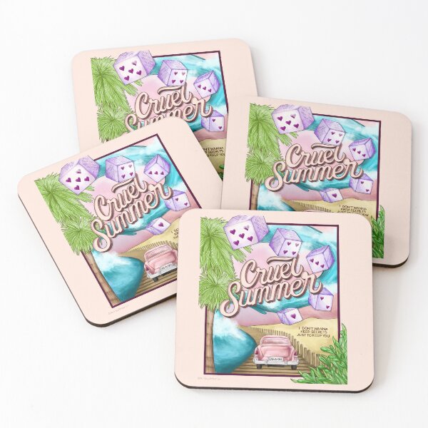 Item preview, Cruel Summer Lettering Poster Taylor Swift Poster Sticker Art Lyric Drawing Swiftie Lover  designed and sold by Amber  Liu.