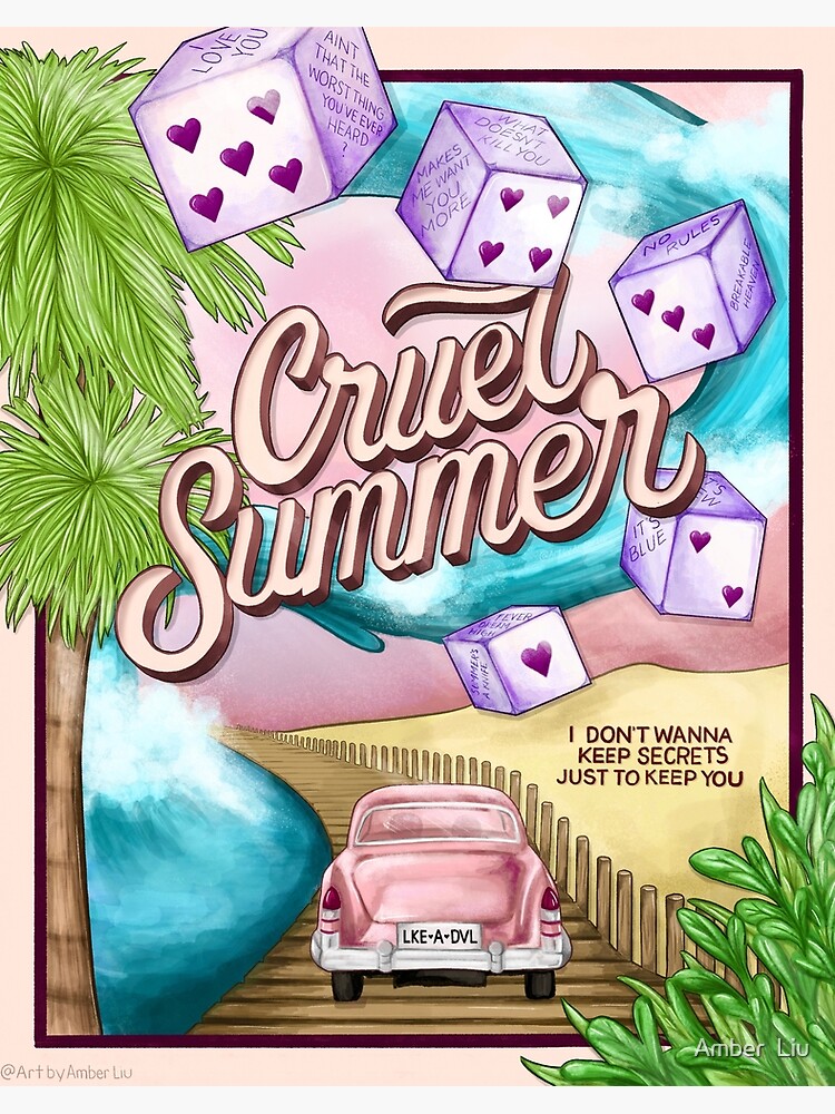 Taylor Swift Cruel Summer Best Gift Poster