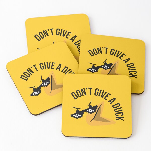 Item preview, Don’t Give a Duck | Cool but Angry Duck with Pixel Glasses designed and sold by Kimochi-Shop.