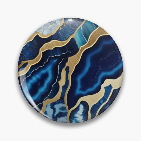 Item preview, Dark Blue Marble Geodes and Texture with Gold Flecks designed and sold by BirdsnStuff.