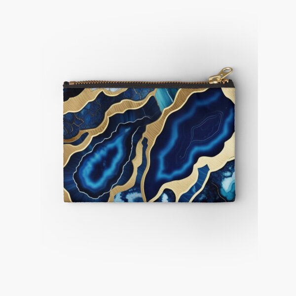Item preview, Dark Blue Marble Geodes and Texture with Gold Flecks designed and sold by BirdsnStuff.