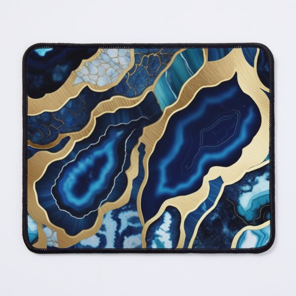 Item preview, Dark Blue Marble Geodes and Texture with Gold Flecks designed and sold by BirdsnStuff.