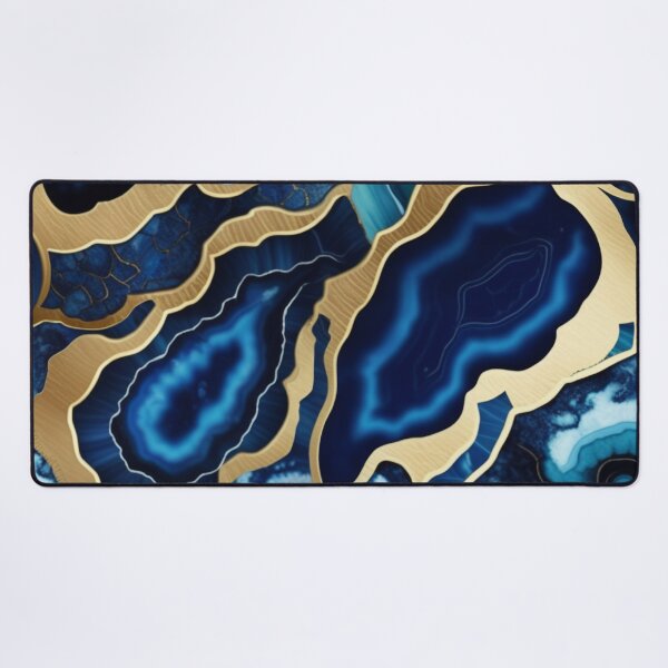 Item preview, Dark Blue Marble Geodes and Texture with Gold Flecks designed and sold by BirdsnStuff.