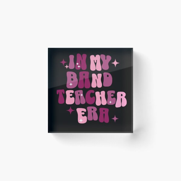 Artikelvorschau, Bandlehrer | In meiner Bandlehrer-Ära | Netter Lehrer | Retro | Grooviges Pink entworfen und verkauft von ShoniwDesigns.