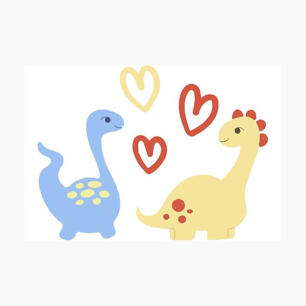 Artikel-Vorschau von Zwei Dinos lieben sich, designt und verkauft von BoniShop.