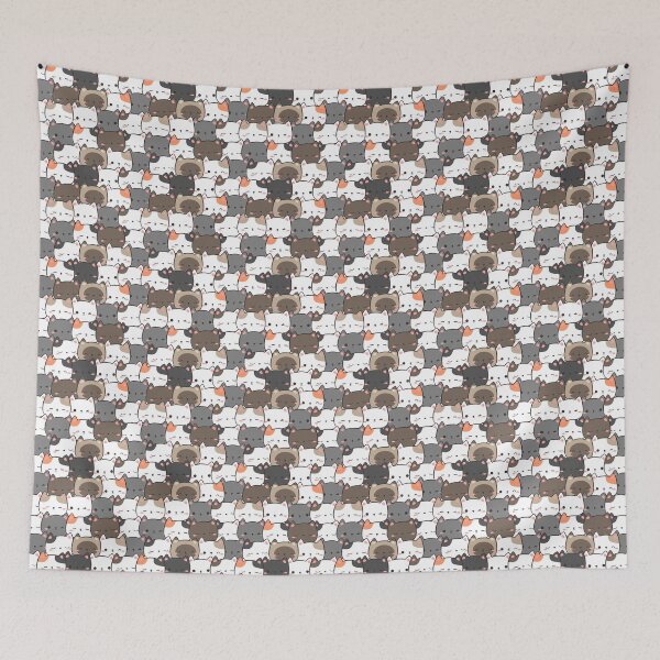 Item preview, cat seamless pattern designed and sold by DdemocrazydizZ.