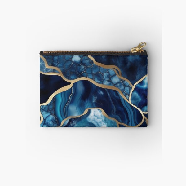 Item preview, Dark Blue Marble Geodes and Texture with Gold Flecks designed and sold by BirdsnStuff.