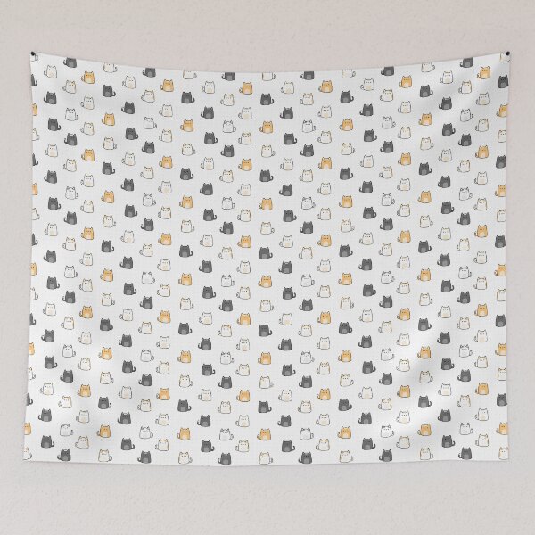 Item preview, cat seamless pattern designed and sold by DdemocrazydizZ.