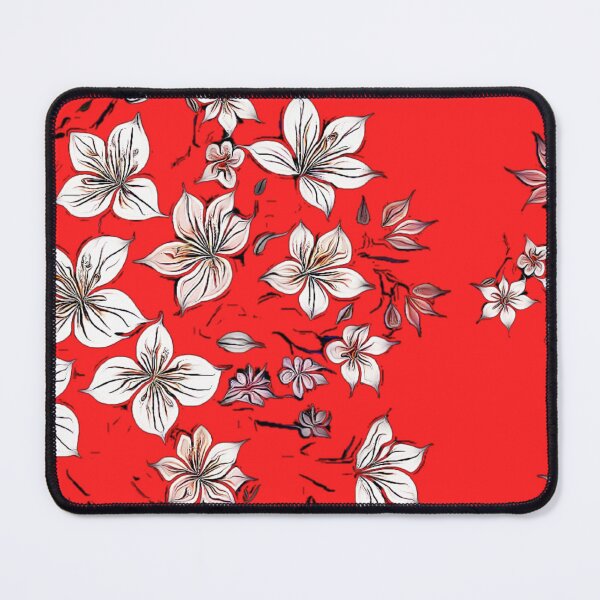 Item preview, Artistic cherry blossoms on a red background designed and sold by FlowerandDesing.