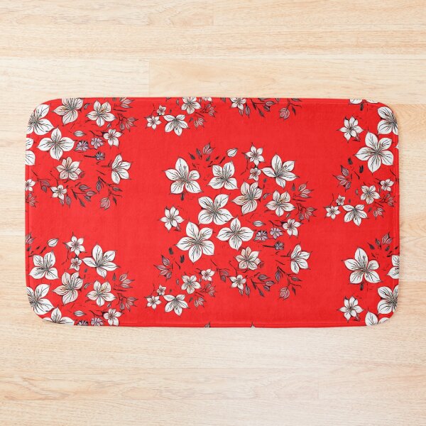 Item preview, Artistic cherry blossoms on a red background designed and sold by FlowerandDesing.