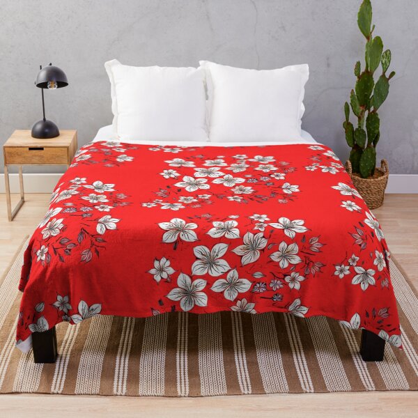 Item preview, Artistic cherry blossoms on a red background designed and sold by FlowerandDesing.