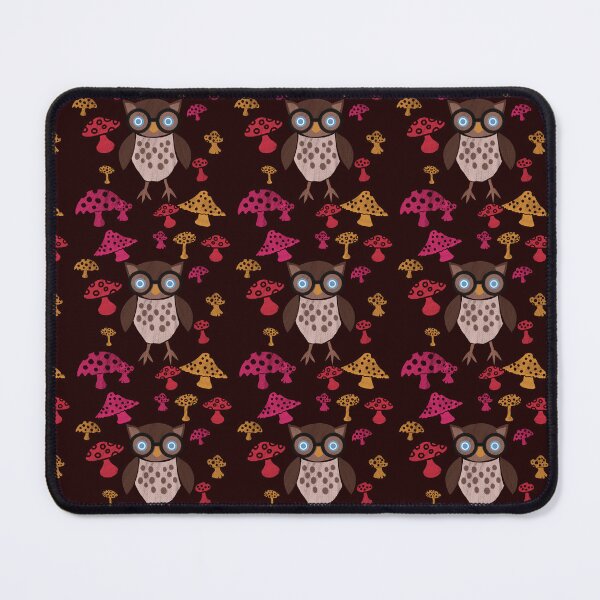Item preview, Owl Student and Mushrooms Cutout Design designed and sold by SubtleSplit.