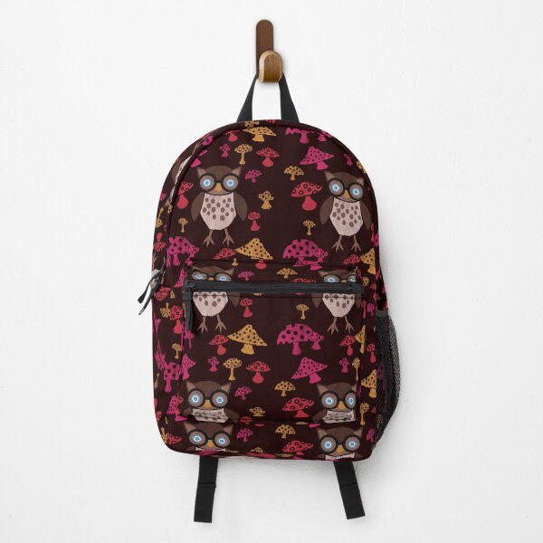 Item preview, Owl Student and Mushrooms Cutout Design designed and sold by SubtleSplit.