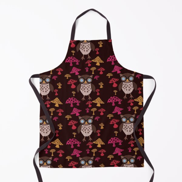 Item preview, Owl Student and Mushrooms Cutout Design designed and sold by SubtleSplit.