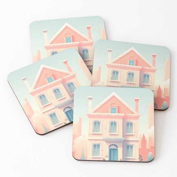 Item preview, Dual Door Delight: Welcome in blue and pink designed and sold by ArrangedDesigns.