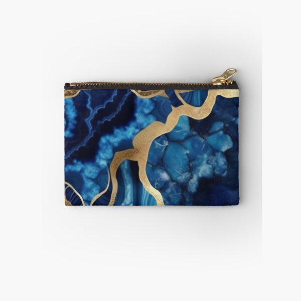 Item preview, Dark Blue Marble Geodes and Texture with Gold Flecks designed and sold by BirdsnStuff.