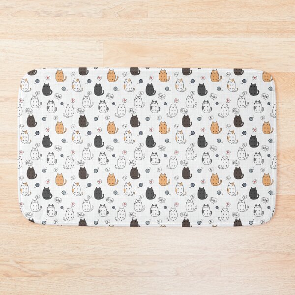 Item preview, cat seamless pattern designed and sold by DdemocrazydizZ.